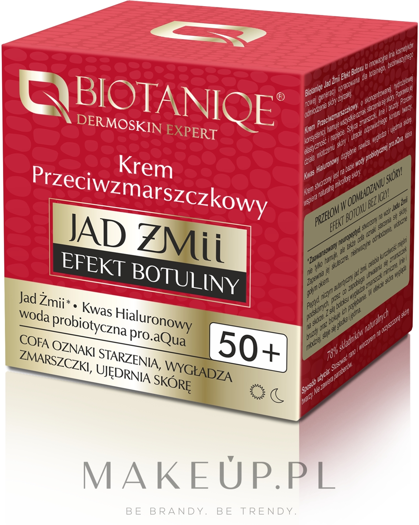 Krem przeciwzmarszczkowy do twarzy 50+ - Biotaniqe Jad żmii Efekt botuliny — Zdjęcie 50 ml