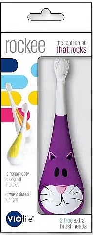 Szczoteczka do zębów dla dzieci Kot - Violife Rockee Toothbrush — Zdjęcie N2