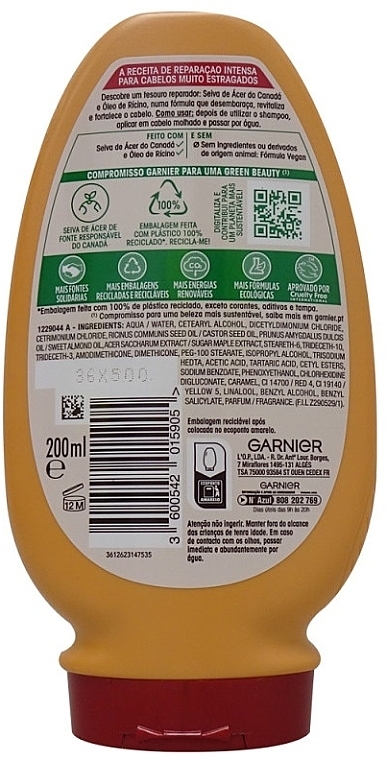 Odżywka do włosów zniszczonych - Garnier Ultra Suave Seiva Reparadora Conditioner — Zdjęcie N2