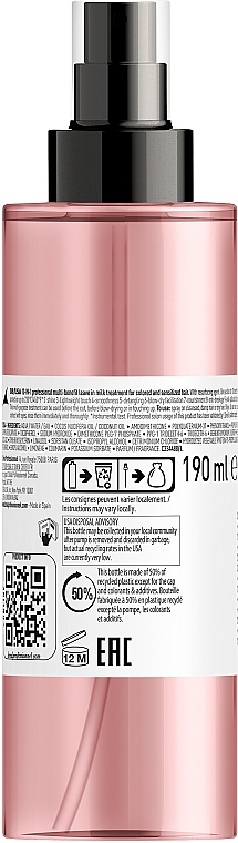 Spray do pielęgnacji włosów farbowanych - L'Oreal Professionnel Vitamino Color AOX 10 in 1 Perfecting Multipurpose Spray New — Zdjęcie N2