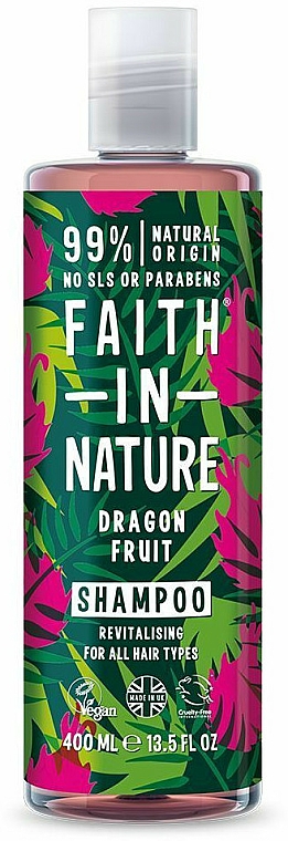Detoksykujący szampon do włosów - Faith In Nature Dragon Fruit Shampoo — Zdjęcie N1