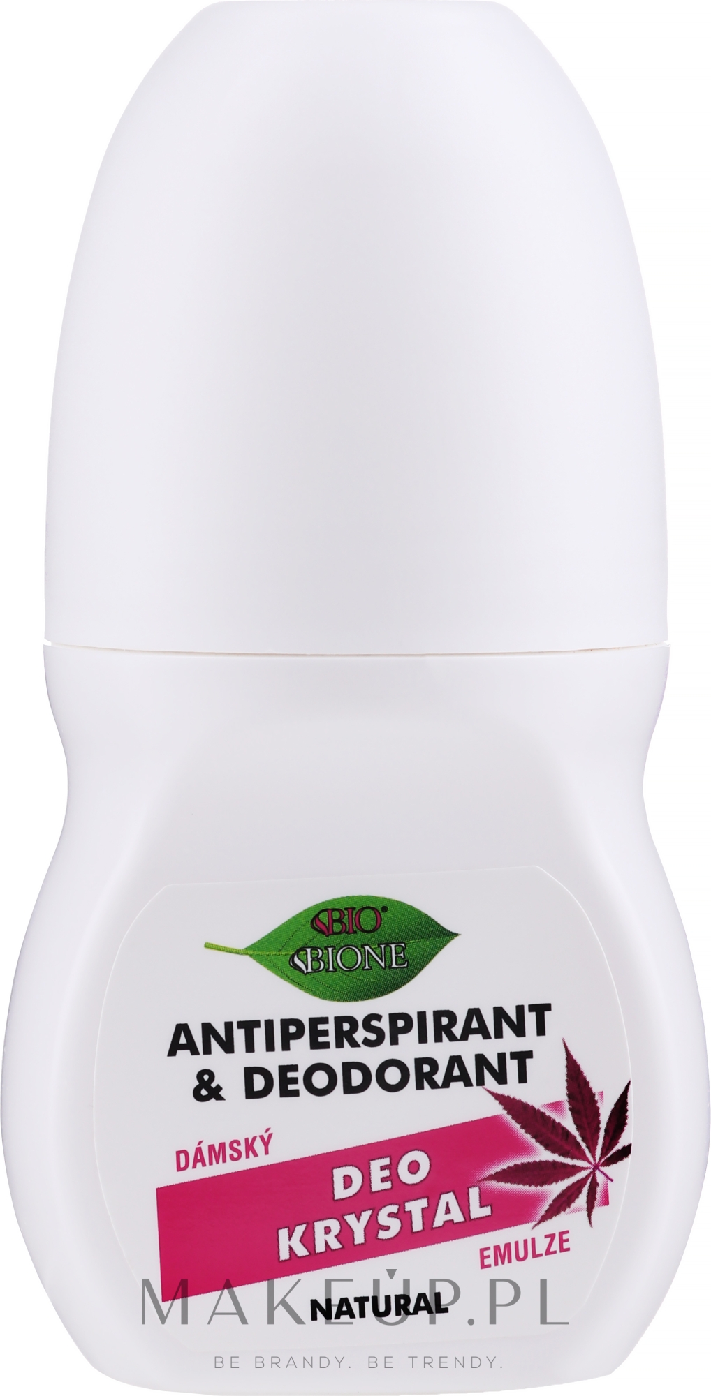 Antyperspirant-dezodorant w kulce - Bione Cosmetics Antiperspirant + Deodorant Pink — Zdjęcie 80 ml