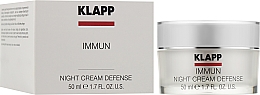 Pielęgnacyjny krem do twarzy na noc - Klapp Immun Night Cream Defense — Zdjęcie N2