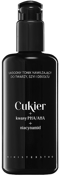 Tonik do twarzy z kwasami PHA/AHA i niacynamidem - Ministerstwo Dobrego Mydla Sugar Face Toner With PHA/AHA Acids And Niacinamide — Zdjęcie N1