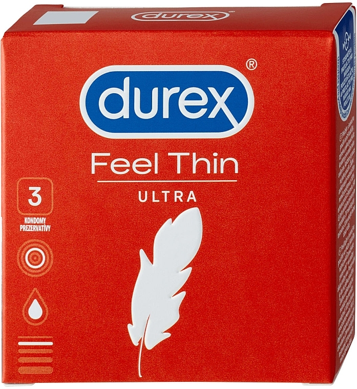 Prezerwatywy, 3 szt. - Durex Feel Ultra Thin — Zdjęcie N2