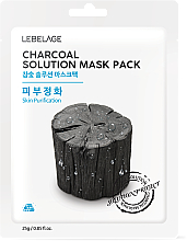 Kup Maseczka do twarzy w płachcie z węglem - Lebelage Charcoal Solution Mask