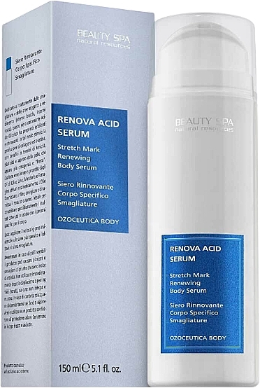 Ozonowane serum zapobiegające rozstępom i ujędrniające skórę ramion, ud i brzucha - Beauty Spa Ozoceutica Body Renova Acid Serum — Zdjęcie N1