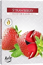 Tealight Truskawka - Bispol Strawberry Scented Candles — Zdjęcie N1