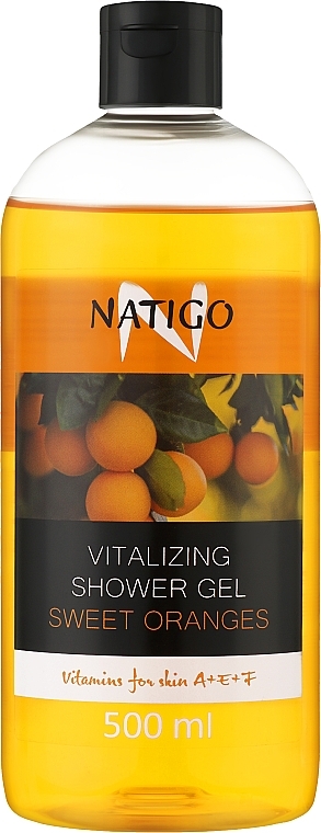 Energetyczny żel pod prysznic Słodkie pomarańcze - Natigo Vitalizing Shower Gel Sweet Oranges — Zdjęcie N3