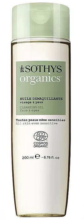 Oczyszczający olejek do twarzy - Sothys Organics Face & Eye Make-Up Remover Oil — Zdjęcie N1