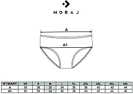 Majtki damskie z koronką, BDM601-006, szare - Moraj — Zdjęcie N2