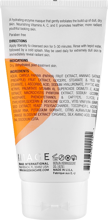 Nawilżająca maska enzymatyczna - Image Skincare Vital C Hydrating Enzyme Masque — Zdjęcie N2