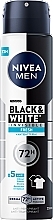 Духи, Парфюмерия, косметика Antyperspirant w sprayu dla mężczyzn - NIVEA MEN Black & White Invisible Fresh