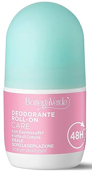 Dezodorant z mleczkiem bawełnianym - Bottega Verde 48H Roll-On Deodorant With Dermosoft And Cotton Milk — Zdjęcie N1