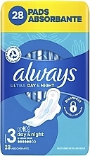 Podpaski higieniczne, rozmiar 3, 28 sztuk - Always Ultra Day&Night — Zdjęcie N2