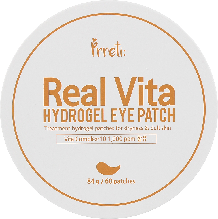 Hydrożelowe płatki pod oczy z witaminą C - Prreti Real Vita Hydrogel Eye Patch — Zdjęcie N1