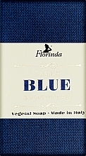 Naturalne mydło Włoskie tkaniny, niebieskie - Florinda Fabric Blue Natural Soap — Zdjęcie N1