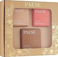 Kup Zestaw - Paese Kiss My Cheeks (Warm) (blush/ 4g + bronzer/12g + highlighter/4g)