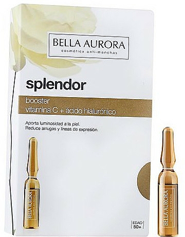 Ampułka z kwasem hialuronowym i witaminą C - Bella Aurora Splendor Booster Vitamin C + Hyaluronic Acid Ampoule — Zdjęcie N3