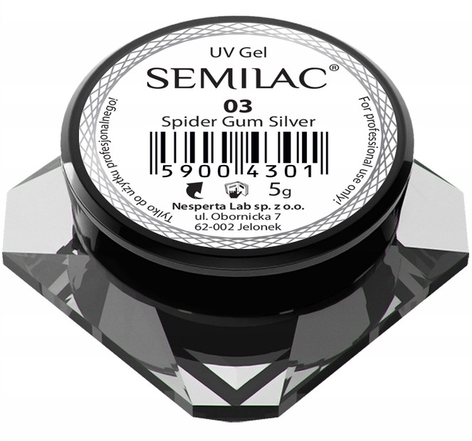 Żel do stylizacji paznokci Pajęczyna - Semilac Spider Gum UV Gel — Zdjęcie N1