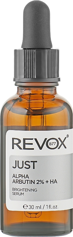 Rozjaśniające serum do twarzy - Revox Just Alpha Arbutin 2% + HA Brightening Serum — Zdjęcie N1