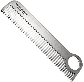 Tytanowy grzebień do włosów i brody - Chicago Comb Co Model No.1 Titanium — Zdjęcie N1