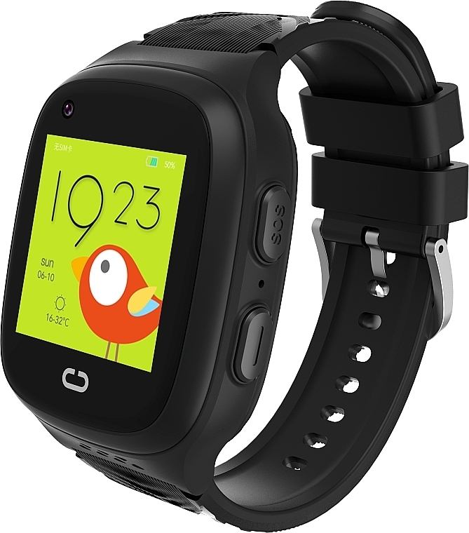 Inteligentny zegarek dla dzieci, czarny - Garett Smartwatch Kids Rock 4G RT — Zdjęcie N1