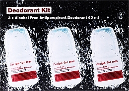 Kup Zestaw - Recipe for Men Giftbox Antiperspirant Deodorant (deo/3x60ml)