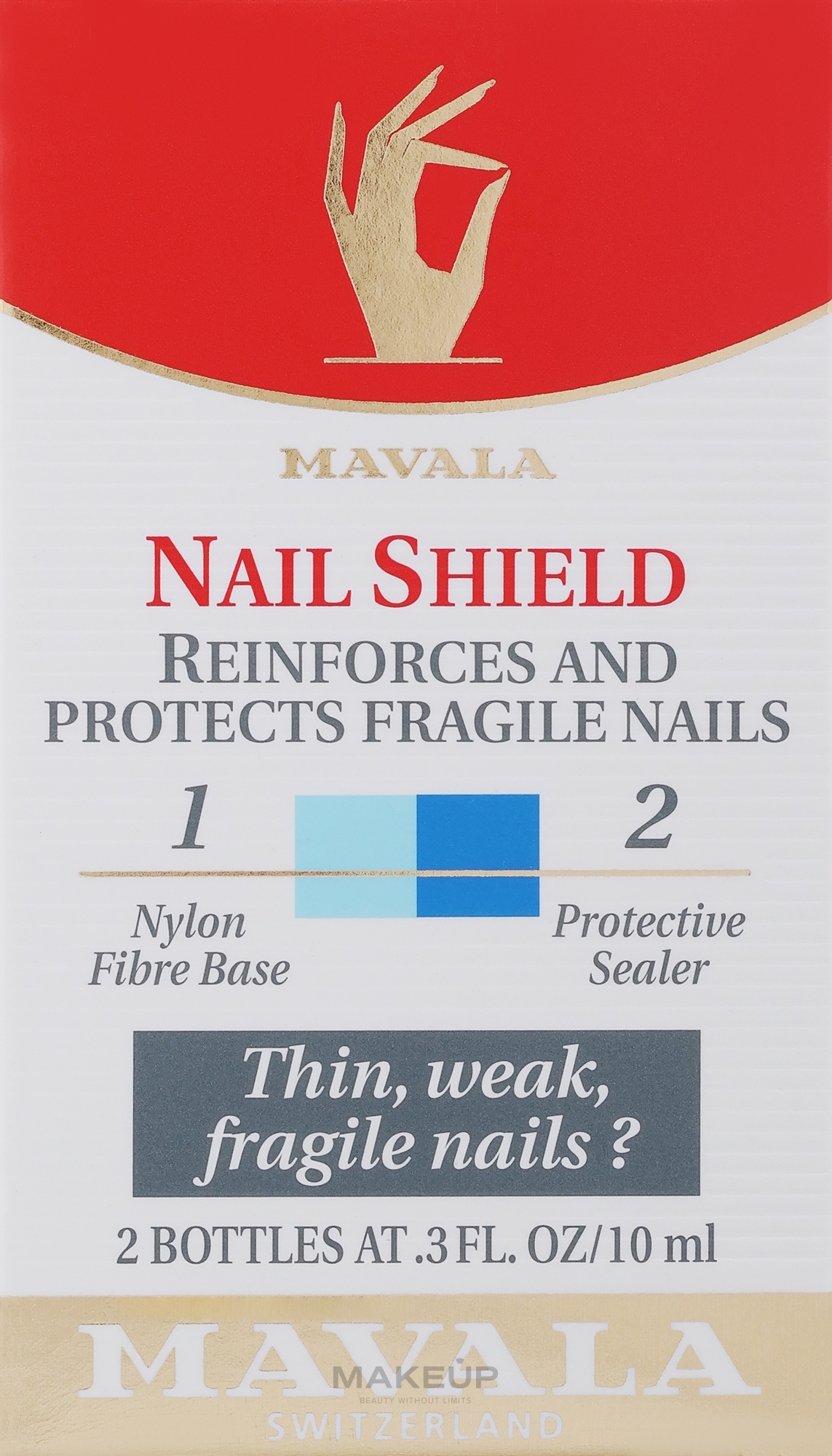 Ekran ochronny do paznokci - Mavala Nail Shield — Zdjęcie 2 x 10 ml