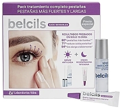 Zestaw - Belcils Set (eyelash/ser/3ml + eyelash/cr/4ml) — Zdjęcie N2