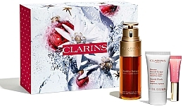 Kup Zestaw - Clarins Double Serum Collection Xmas 21 (f/serum/50ml + lip/balm/5ml + f/balm/15ml + bag)