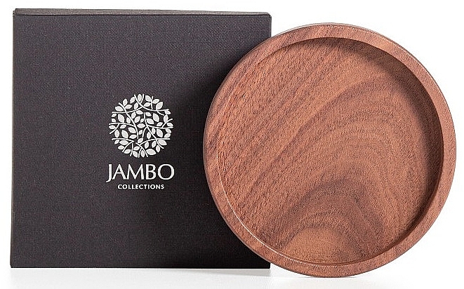 Drewniana podstawka na świecę, S, 135 mm - Jambo Collections Walnut Candle Plate — Zdjęcie N1