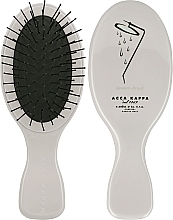 Szczotka do włosów, szara - Acca Kappa Brush For hair Oval Mini Shower — Zdjęcie N1