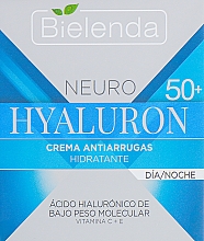 Nawilżający krem przeciwzmarszczkowy 505 - Bielenda Neuro Hialuron Hydrating Anti-wrinkle Face Cream — Zdjęcie N1