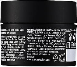 Matowa pasta do stylizacji - Schwarzkopf Professional Session Label The Paste Matte Compound — Zdjęcie N2