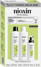 Zestaw - Nioxin Pro Clinical System 2 Set (sh/150ml + cond/150ml + ser/40ml) — Zdjęcie N1