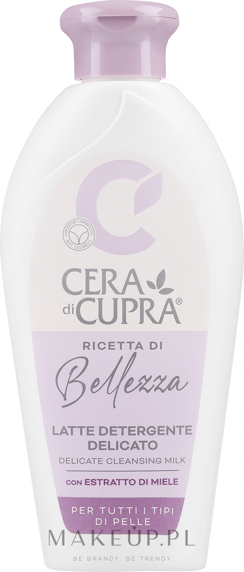 Łagodne mleczko do demakijażu - Cera di Cupra Ricetta Di Bellezza Cleansing Milk — Zdjęcie 200 ml