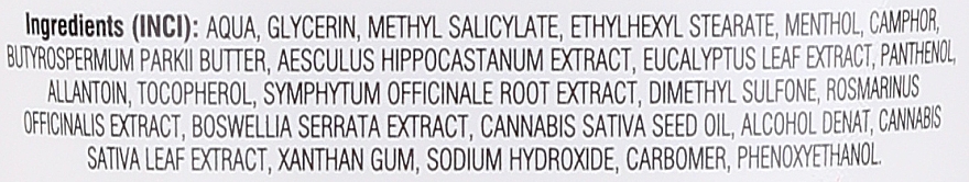 Ziołowy balsam do ciała z kasztanem i olejem konopnym - Bione Cosmetics Cannabis Kostival Herbal Body Balm With Horse Chestnut  — Zdjęcie N3