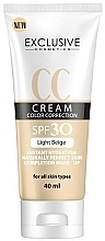 Krem CC do twarzy - Exclusive Cosmetics CC Cream Color Correction SPF 30 — Zdjęcie N1
