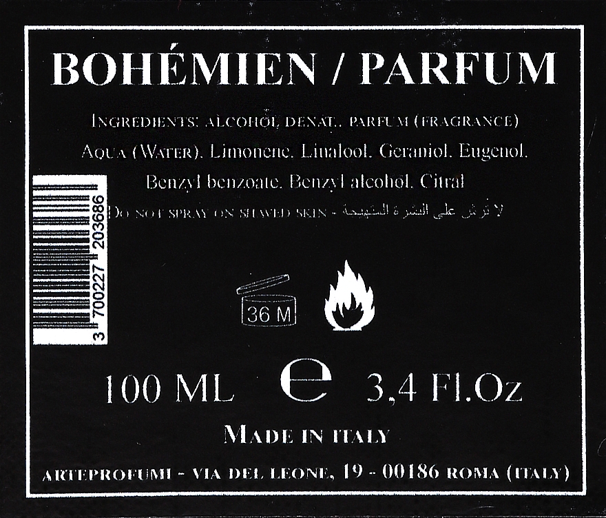 Arte Profumi Bohemien - Perfumy — Zdjęcie N3