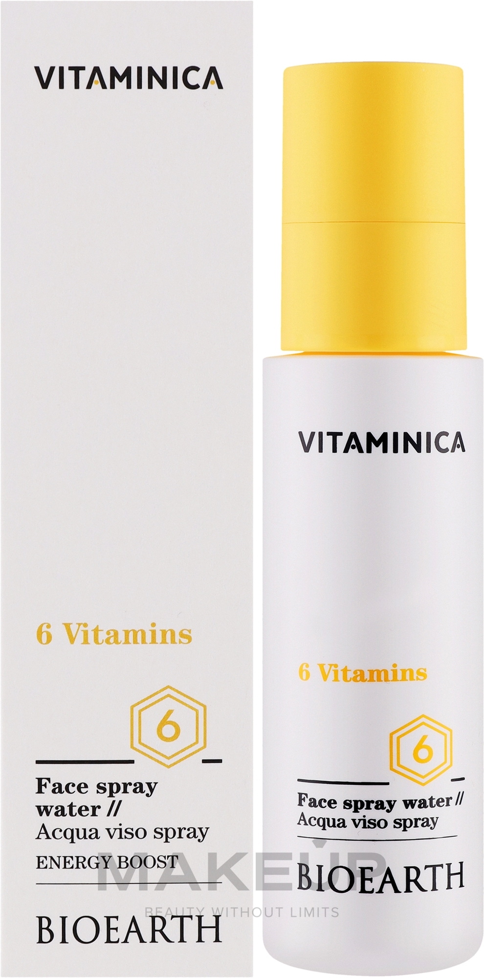 Spray do twarzy - Bioearth Vitaminica 6 Vitamins Face Spray Water — Zdjęcie 100 ml