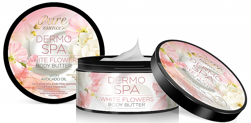 Masło do ciała Białe Kwiaty - Revers Pure Essence Dermo Spa White Flowers Body Butter — Zdjęcie N2
