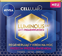 Kup Regenerujący krem na noc przeciw przebarwieniom - NIVEA Cellular Luminous 630