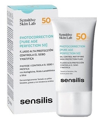 Fluid przeciwsłoneczny do twarzy - Sensilis Photocorrection Pure Age Perfection 50 — Zdjęcie N2