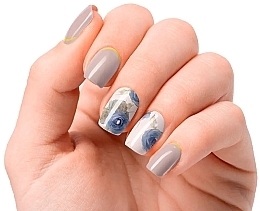 Zestaw żelowych naklejek na paznokcie - Nooves Premium Luxe Elegant Floral Metallic — Zdjęcie N3