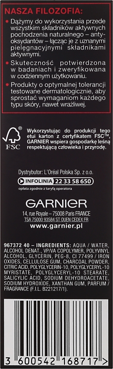 Maska peel-off przeciw zaskórnikom z aktywnym weglem - Garnier Skin Naturals Anti-Blackhead Peel Off Mask — Zdjęcie N3