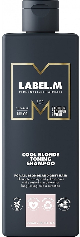 Szampon do włosów blond - Label.m Cool Blonde Toning Shampoo — Zdjęcie N1