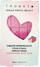 Musujące tabletki do kąpieli Truskawka - Inuwet Tablette Bath Bomb Strawberry — Zdjęcie N1
