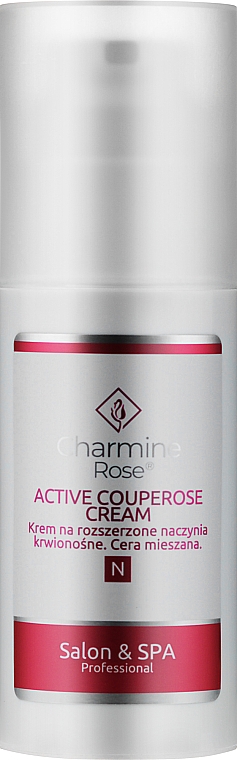 Krem do twarzy na rozszerzone naczynka krwionośne - Charmine Rose Active Couperose Cream — Zdjęcie N1