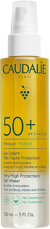 Woda z filtrem przeciwsłonecznym SPF 50+ - Caudalie Very High Protection Sun Water SPF50+ — Zdjęcie N1